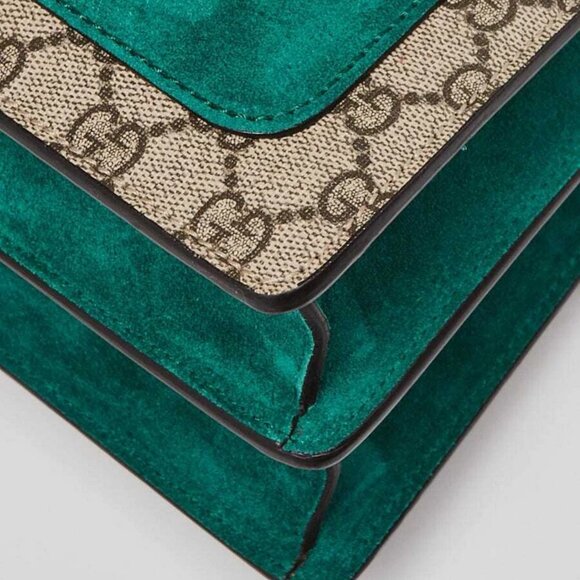 Gucci Beige GG Supreme Canvas Embroidered Sequin Medium Dionysus Shoulder Bag - Picture 4 of 11